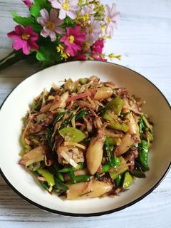 Foto resep Tumis Cumi Asin Petai Kecombrang