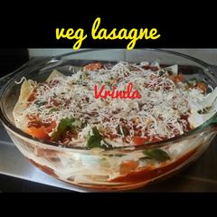 A picture of Cheesy Veg Lasagne.