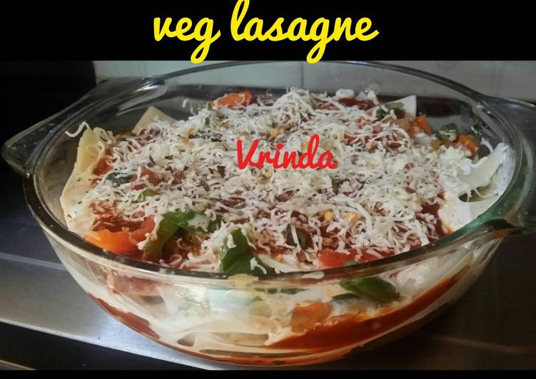 Simple Way to Prepare Favorite Cheesy Veg Lasagne