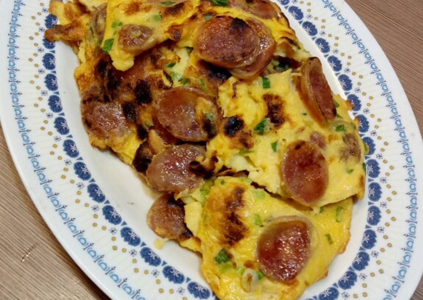 Telur Dadar Lapchiong ala Mama