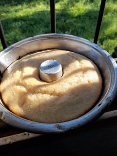 Una foto de Budín de limón vegano