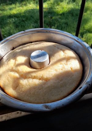 Una foto de Budín de limón vegano
