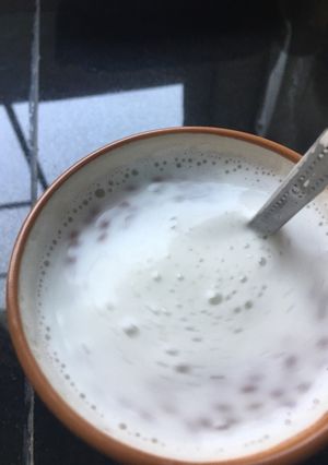 صورة لوصفة حليب بحبة الحمرا