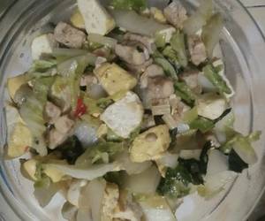 Resep Terbaik Orak arik tahu tempe sawi putih Mantul Banget