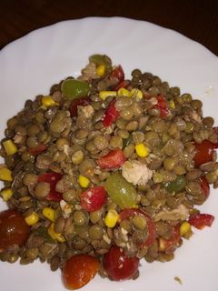Una foto de Ensalada de lentejas