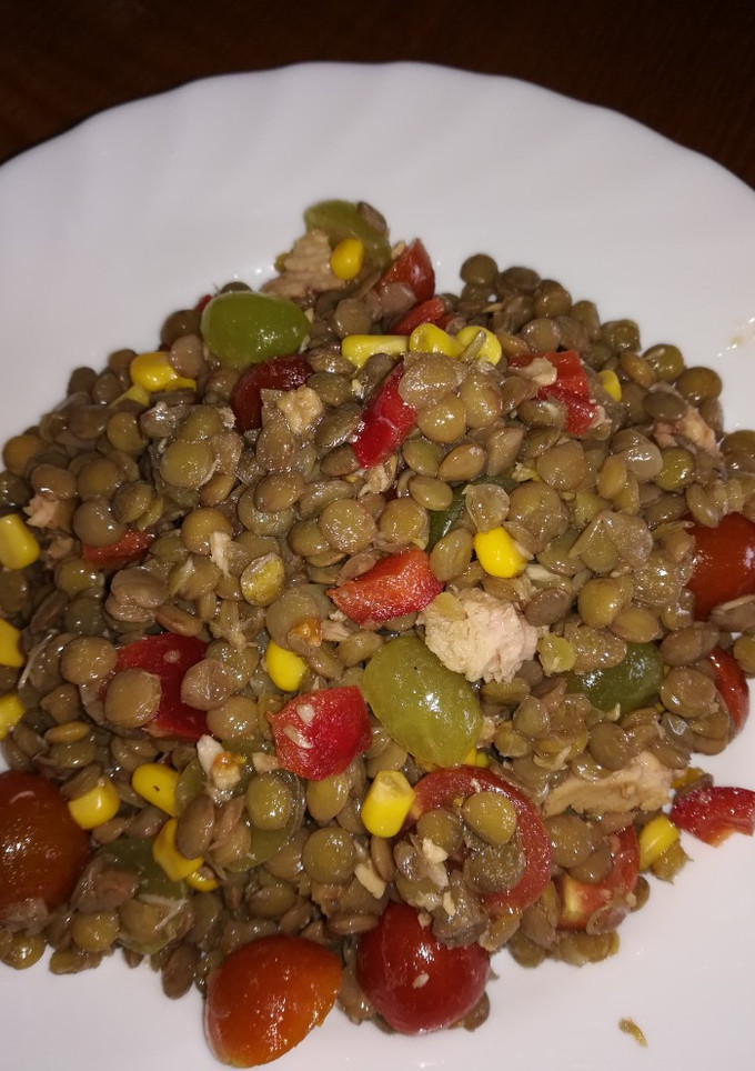 Una foto de Ensalada de lentejas