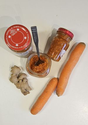 Sárgarépás mandulás relish szósz recept fotója