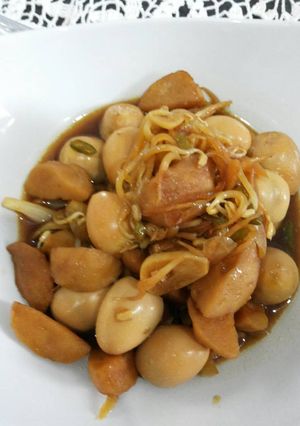Foto resep Semur telur puyuh bakso tauge favorite