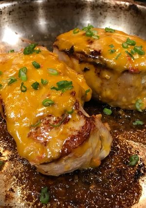 A picture of Leftover McNugget Sauce Pork Chop Glaze.