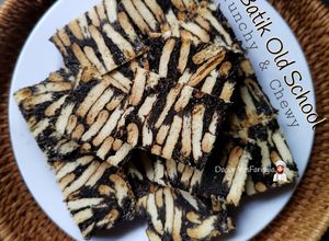 Gambar Kek Batik Old School (Crunchy & Chewy)