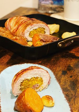 Zöldséges Pulykatekercs recept fotója
