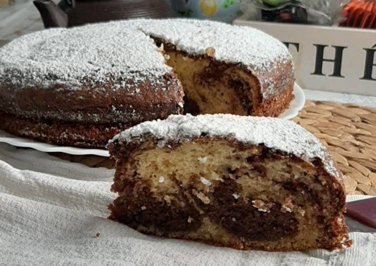 Torta vaniglia e cioccolato al latte condensato