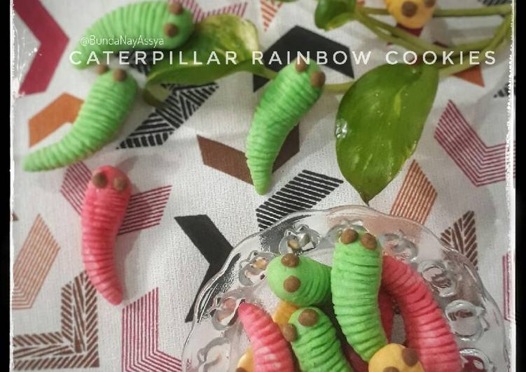 Caterpillar Rainbow Cookies