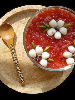 عکسی از دستور پودینگ با رویه مربا بِه 🌸