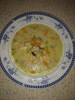 Mustáros tárkonyos csirkeraguleves recept fotója