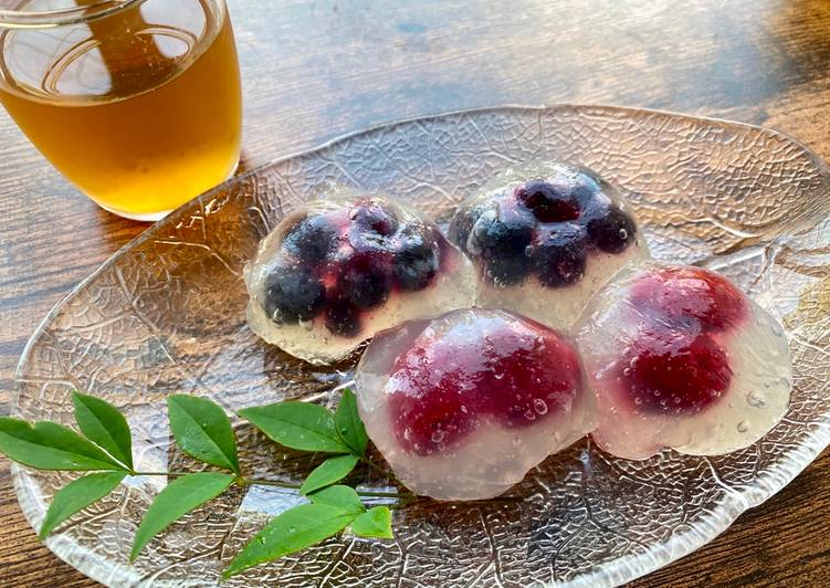 Resep Jelly mochi Buah khas Japan, Enak