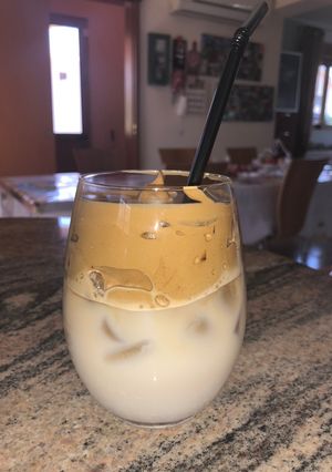 A picture of Iced Dalgona Coffee.