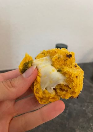 Foto de Bolinho na Airfreyer de polpa de cenoura e laranja