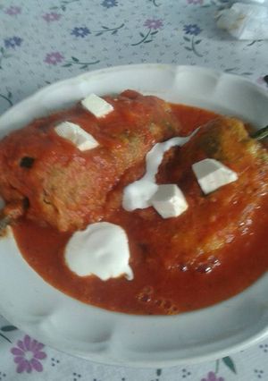A picture of Chiles Rellenos *Traditional Dish for the Patriotic Month* 😋.