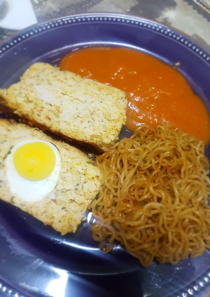 Una foto de Pastel de carne con aceitunas