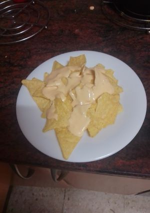Una foto de Nachos al queso