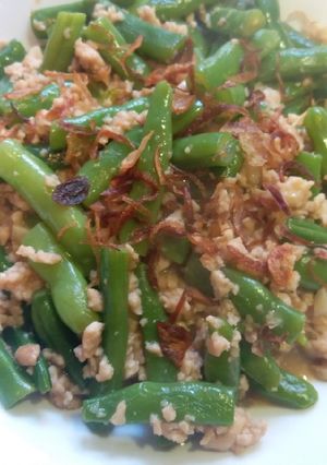 Foto resep Tumis buncis ayam cincang