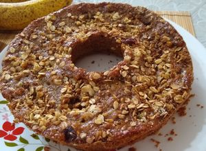 Foto de BOLO DE BANANA COM IOGURTE E GRANOLA (textura de pudim) | Cozinha Saudável