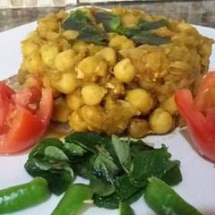 A picture of Hare masaly waly chat paty chane # Cookpadramadan.
