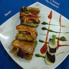 A picture of Tava Toasted Veg Sandwiches.