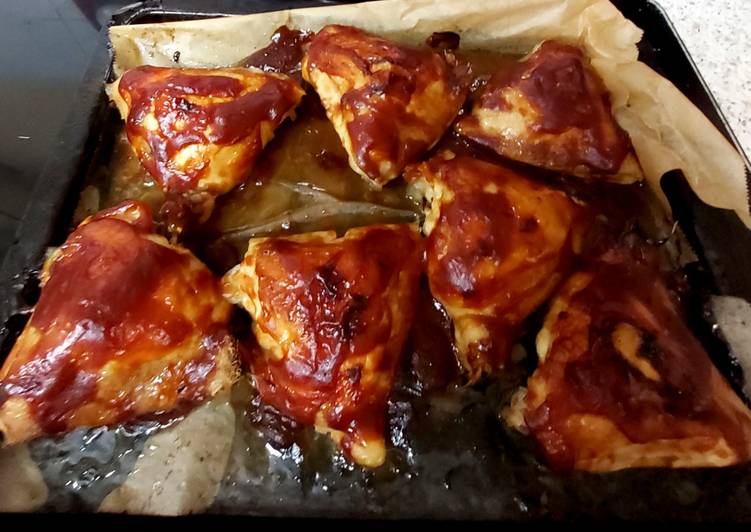 Steps to Make Any-night-of-the-week My Chilli BBQ Chicken Thighs 😋