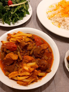 عکسی از دستور خورش لوبیا سبز