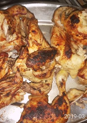 صورة لوصفة فراخ تحت الشوايه ومن غير سمنه ولا زيت 🍗😋😋