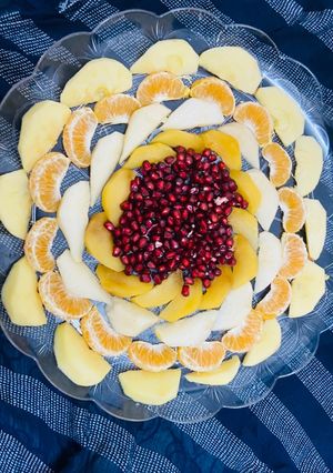 A picture of Fruits plate.