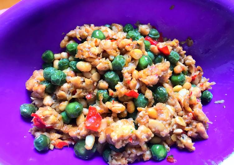 Cara mudah mengolah Tempe leunca pedas yang simpel