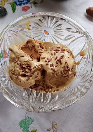 Una foto de Helado de café