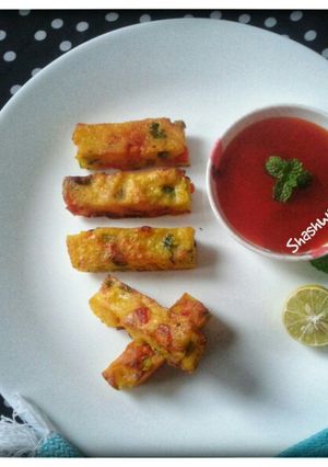 A picture of Vegetable fingers.