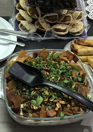 صورة لوصفة فتة الباذنجان