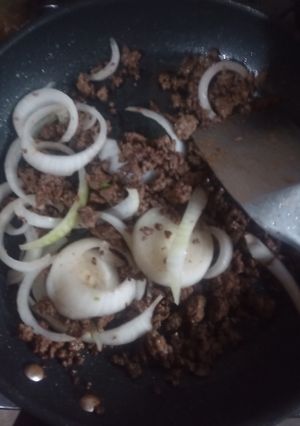 Una foto de Tacos de Carne Molida (res)😍😍