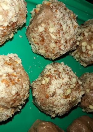 Una foto de Trufas proteicas veganas