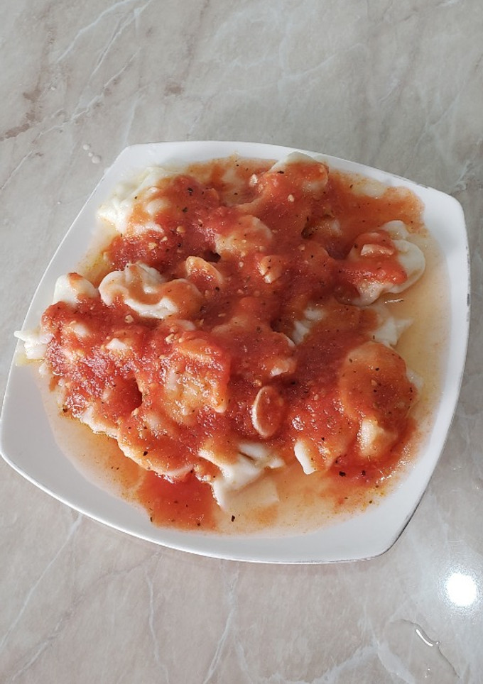 Una foto de Ravioli mantı