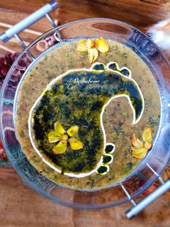 عکسی از دستور آش گندم با سبزی