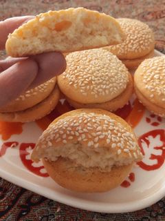 عکسی از دستور کلوچه کنجدی