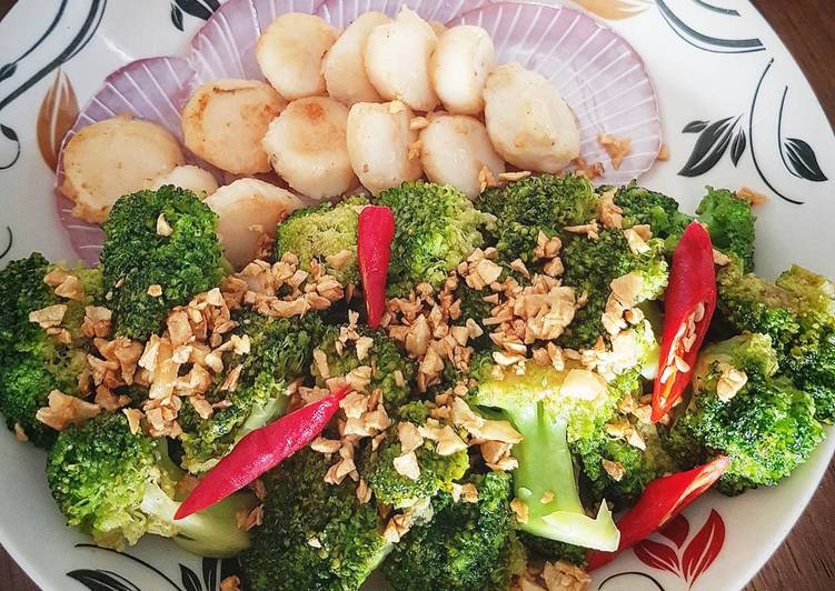 RECOMMANDED! Resep Rahasia Brokoli mix scalop