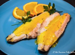 Foto di Filetti di branzino alla salsa d'arancia