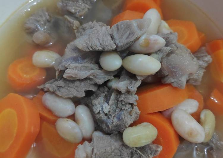 Sop kacang daging resep mertua