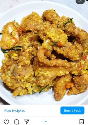 Foto resep Spicy Chicken Salted Egg (Ayam Goreng Telur Asin Pedas)