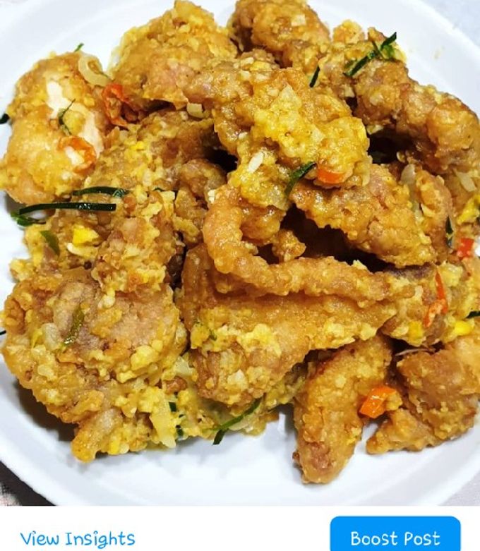 Foto resep Spicy Chicken Salted Egg (Ayam Goreng Telur Asin Pedas)