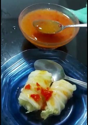 Foto resep Sawi gulung isi ayam udang