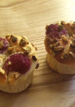 Une photo de Muffins framboises