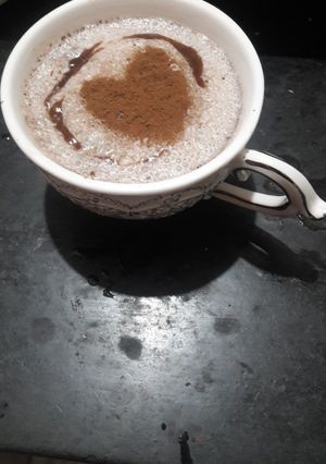 A picture of Mild hot coffee.